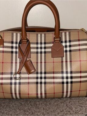 Burberry Medium Check Bowling Bag